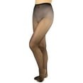 thumbnail image 3 of ToBeInStyle Women's Fishnet Seamless Full Footed Panty Hose Tights Hosiery - Black - One Size, 3 of 7