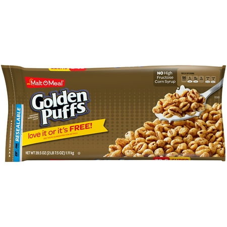 malt o meal golden puffs cereal 39 5 oz zip pak walmart com