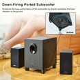 thumbnail image 3 of OROW S211 Nuevo sistema de altavoces multimedia 2.1 alimentado por USB con subwoofer Altavoces para ordenador de 16 W Graves potentes Entradas de audio de 3,5 mm Ideal para PC/PS4/TV (de madera), 3 of 5