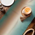 thumbnail image 3 of Green Brown Ombre Table Runner 108 Inches, Modern Gradient Abstract Art Bed Runner Dresser Scarves Tabletop for Indoor Outdoor Parties/Ceremony/Banquet, 13"x 108", 3 of 9