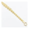 thumbnail image 2 of Graduated Rosetta Rose Knot Women’s Adult Chain Bracelet 10K Yellow Gold, All Sizes - GOLDUM NYC, 2 of 6