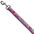thumbnail image 2 of Disney Pet Leash, Dog Leash, Frozen II Swirling Leaves Floral Trim Purples Reds, 6 Feet Long 1.0 Inch Wide, 2 of 4