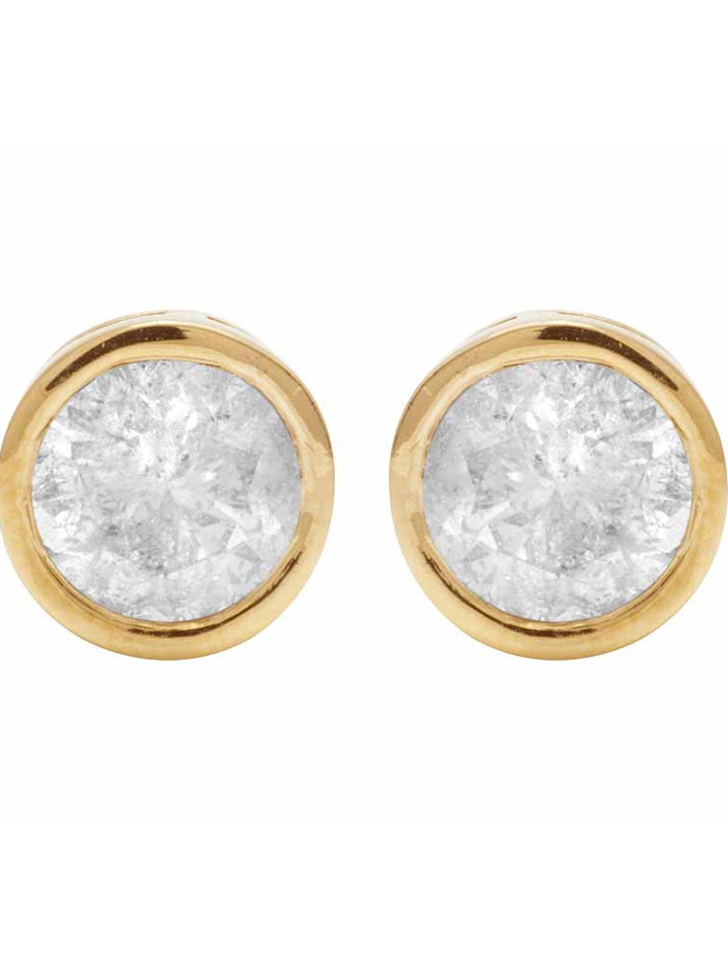 Details about   1.50Ct Round Cut Diamond 14K Yellow Gold Over Men's Unique Hoops Huggie Earrings 