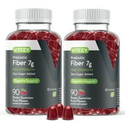 VITEEY Fiber Gummies 7g, Digestive Support, Fruit Flavor, 90 Count, 2 Pack