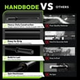 thumbnail image 6 of HANDBODE Olympic Barbell Bar 5 ft Weightlifting Bar for Powerlifting, Bench Press, Deadlift, Squat - 500 lb Capacity, Home & Gym Strength Training, Black, 6 of 10