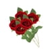 thumbnail image 5 of 5 piezas de rosas artificiales para centro de mesa, regalo de San Valentín para él Rojo, 5 of 9