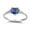 Blue 6, variant on Mightlink Women Ring Shiny Cubic Zirconia Inlaid Temperament Geometric Bright Luster Decoration Emerald Heart-shaped Promise Ring Fashion Jewelry for Girlfriend