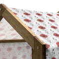 thumbnail image 5 of Tattoo Pet House, Red Poppy Flowers with Geometric Details Arrows and Circles Watercolor Boho Fashion, Outdoor & Indoor Portable Dog Kennel with Pillow and Cover, 5 Sizes, Multicolor, by Ambesonne, 5 of 5
