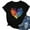 Black 01, variant on QQAMB T-Shirts for Women Plus Size Dragonfly Graphic Printed Summer Trendy Crewneck Short Sleeve Tee Tops Light Blue L
