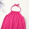 thumbnail image 3 of Actgleam Toddler Girls Backless Strap Jumpsuit for Girls Harem Halter Sleeveless Romper 3-7Y, 3 of 6