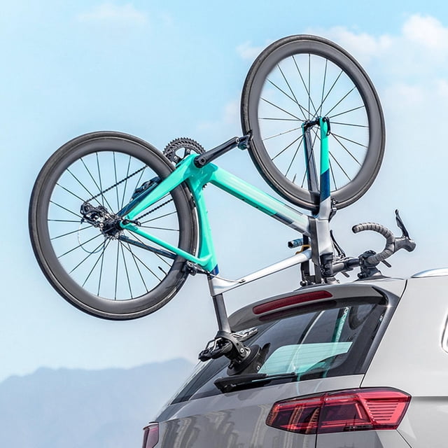 Portabicicletas de techo con ventosa para coche, portabicicletas con ventosa superior, práctico de aleación de aluminio con accesorios de liberación