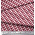 thumbnail image 3 of Soimoi Poly Georgette Fabric Diagonal Stripe Fabric Prints by Yard 42 Inch Wide, 3 of 5