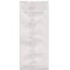JAM Paper #12 Open End Policy Envelope, 4 3/4" x 11", Clear Translucent Vellum, 50/pack