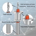 thumbnail image 4 of Juego de 5 Brocas Avellanadoras, Juego de Brocas Avellanadoras, Brocas Avellanadoras para Madera, Broca de Profundidad Ajustable, 4 of 5