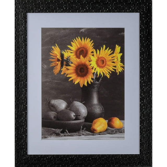 1-13/16" Polystyrene Mosaic Textured Modern Picture Frame - by WholesaleArtsFrames-com. 14x22 243 Series - Rich Black - Made In USA