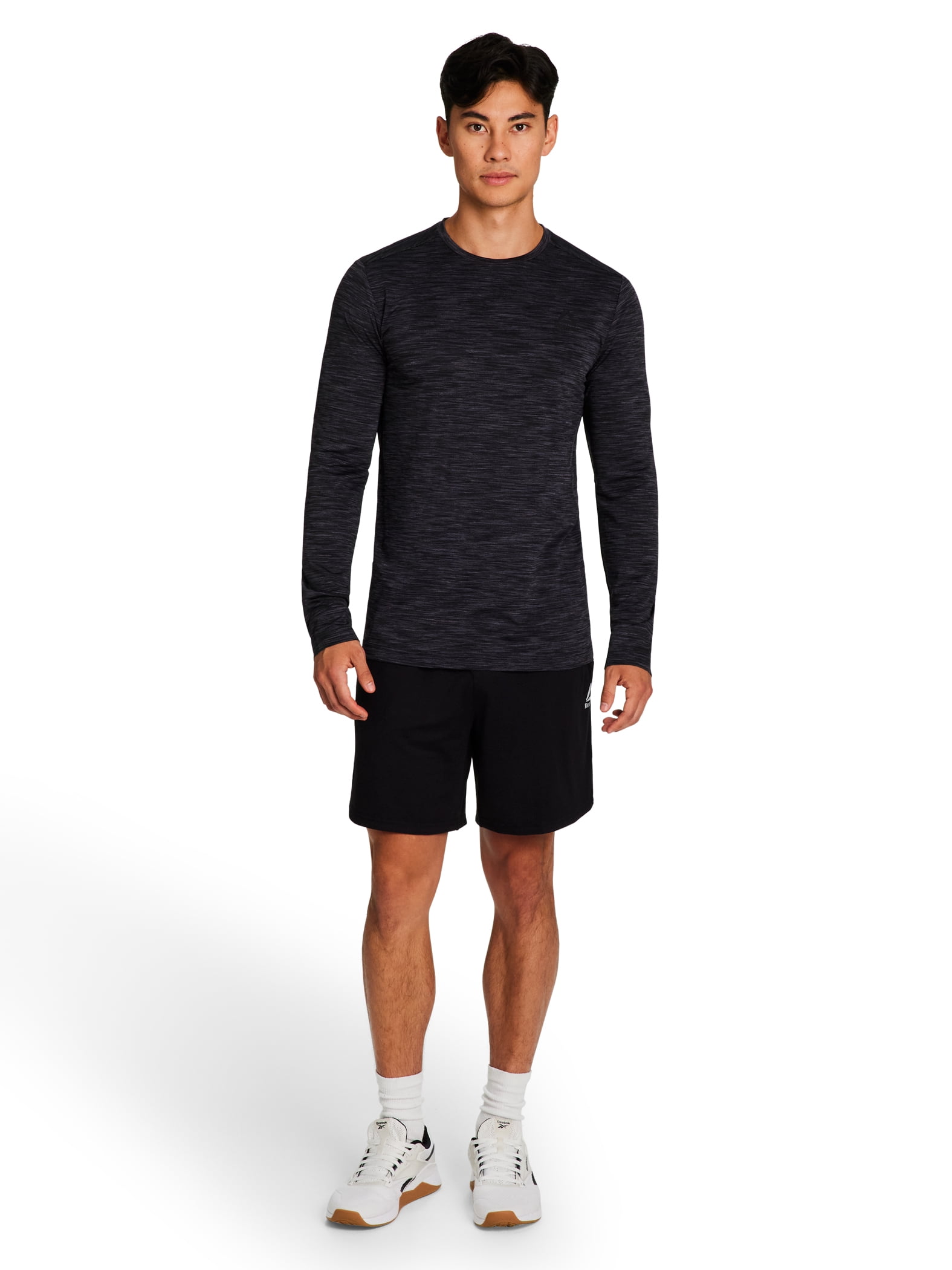 Reebok Mens and Big Mens Stride Performance Long Sleeve Shirt, Sizes XS-5XL