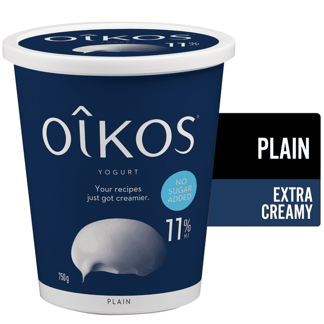 Oikos Extra Creamy Yogurt, Plain, 11% M.F.