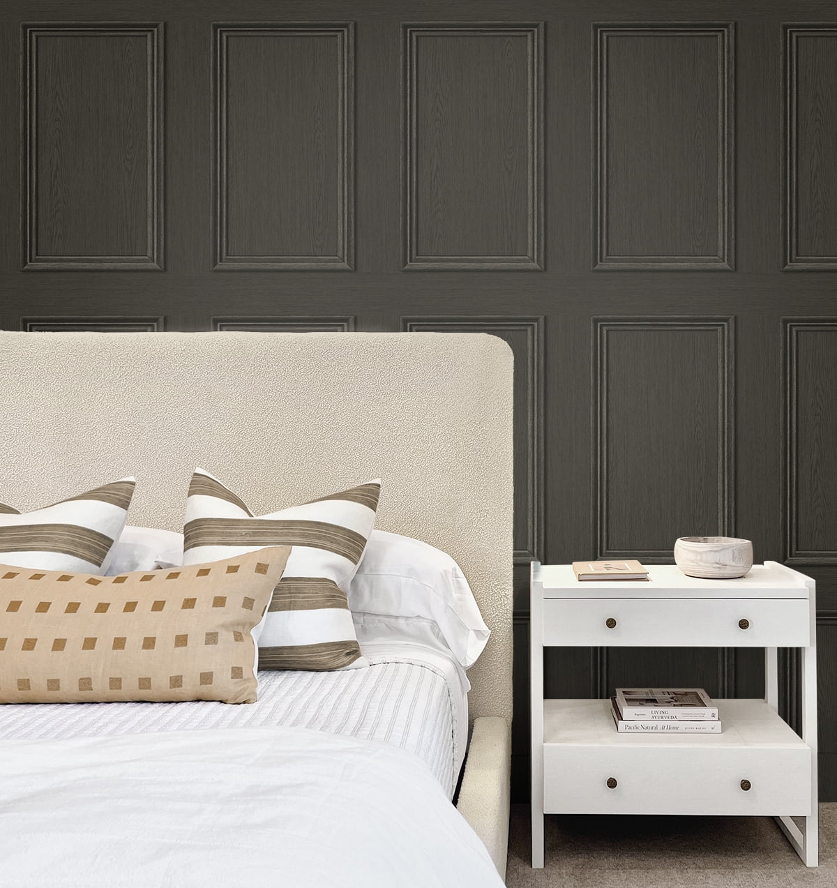 Stacy Garcia Home Faux Wood Panel Peel and Stick Wallpaper