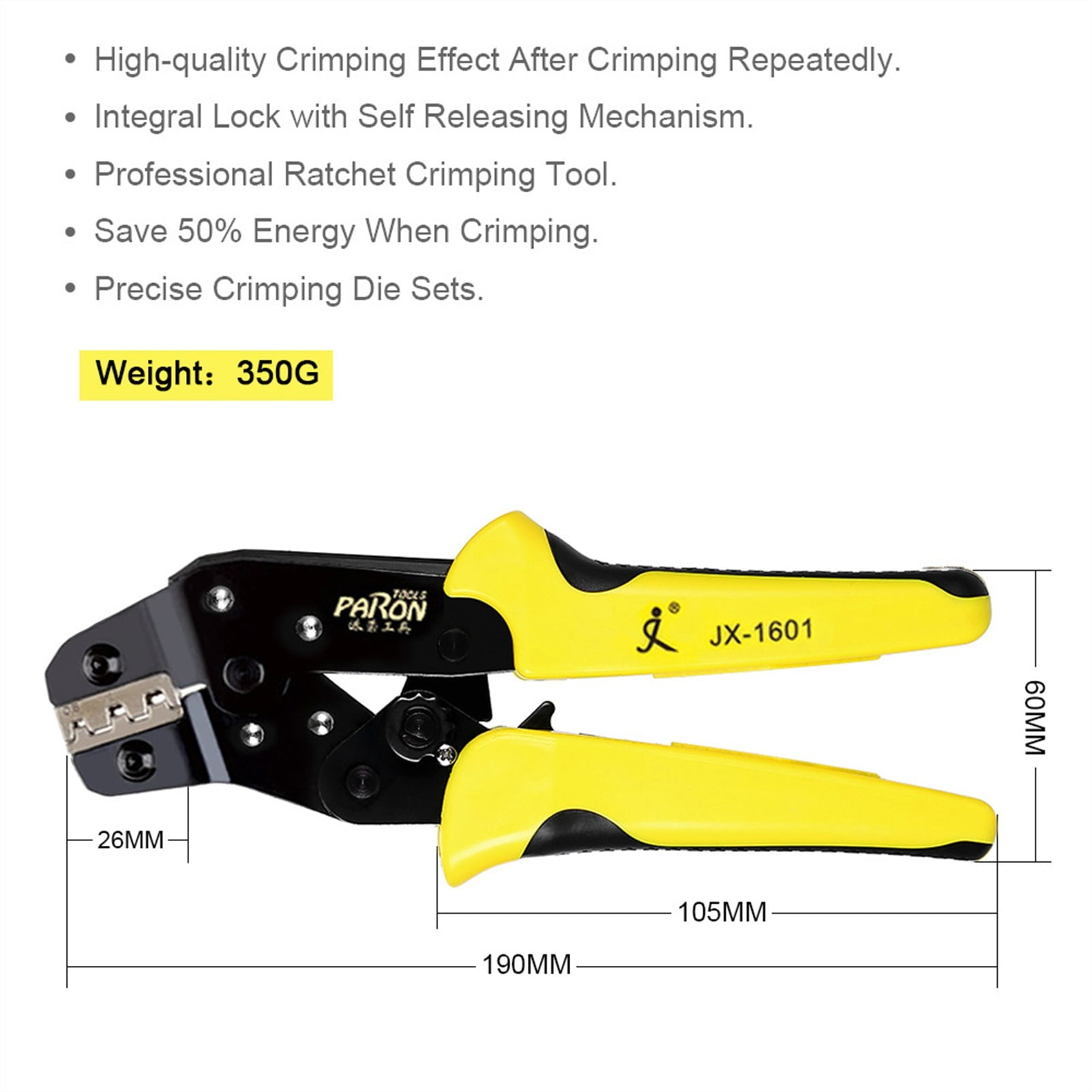 Crimping Tool Professional Wire Strippers Wire Crimpers Engineering Ratcheting Terminal Crimping Pliers Bootlace Ferrule Crimper ,Built to Last