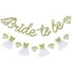 thumbnail image 1 of Golden Bride Become Banner Sign Double Sided Glitter Paper Decorative Supplies, 1 of 4