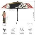 thumbnail image 3 of FORMRS Travel Umbrella Folding Auto Open Close Windproof Rain UV Protection, Abstract Boat Ride, 3 of 8