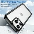 thumbnail image 5 of Feishell Clear Case for iPhone 13 Pro 6.1 inch,Shockproof Hybrid Soft TPU Bumper Anti-Scratch Hard Acrylic Back Transparent Slim Phone Case Cover for iPhone 13 Pro,Black, 5 of 8