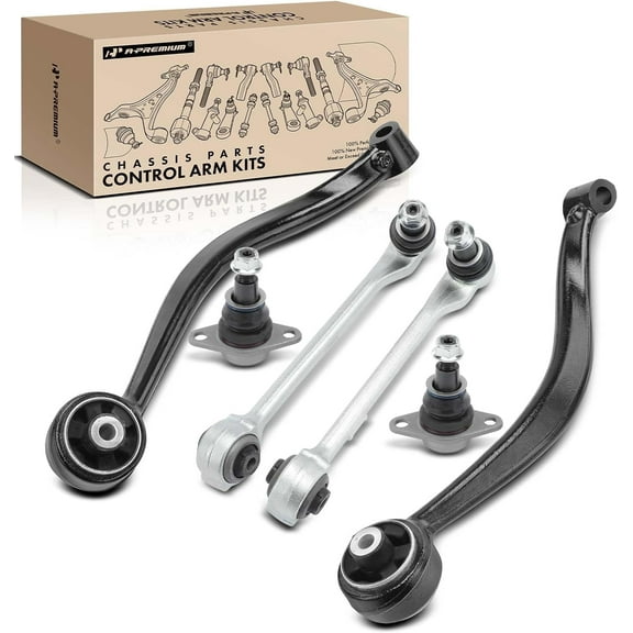 A-Premium 6Pcs Front Suspension Kit, Upper Lower Control Arm Ball Joint Compatible with BMW X3 2011-2017, X4 2015-2018