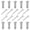 M8 by 25, variant on 10Pcs Multipurpose Single Hole Clevis Pin Stainless Steel Link Hinge Pin Cylindrical Positioning Insert Dowel Pins
