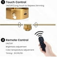 thumbnail image 5 of Battery Operated Wall Sconces Set of 2,Wireless Rechargeable Wall Lights: Dimmable Detachable Wall Lamp with Remote Control, 3000K-6500K Infinite Dimming, Wall Sconce for Bedroom Room 27.5 Inch, 5 of 10