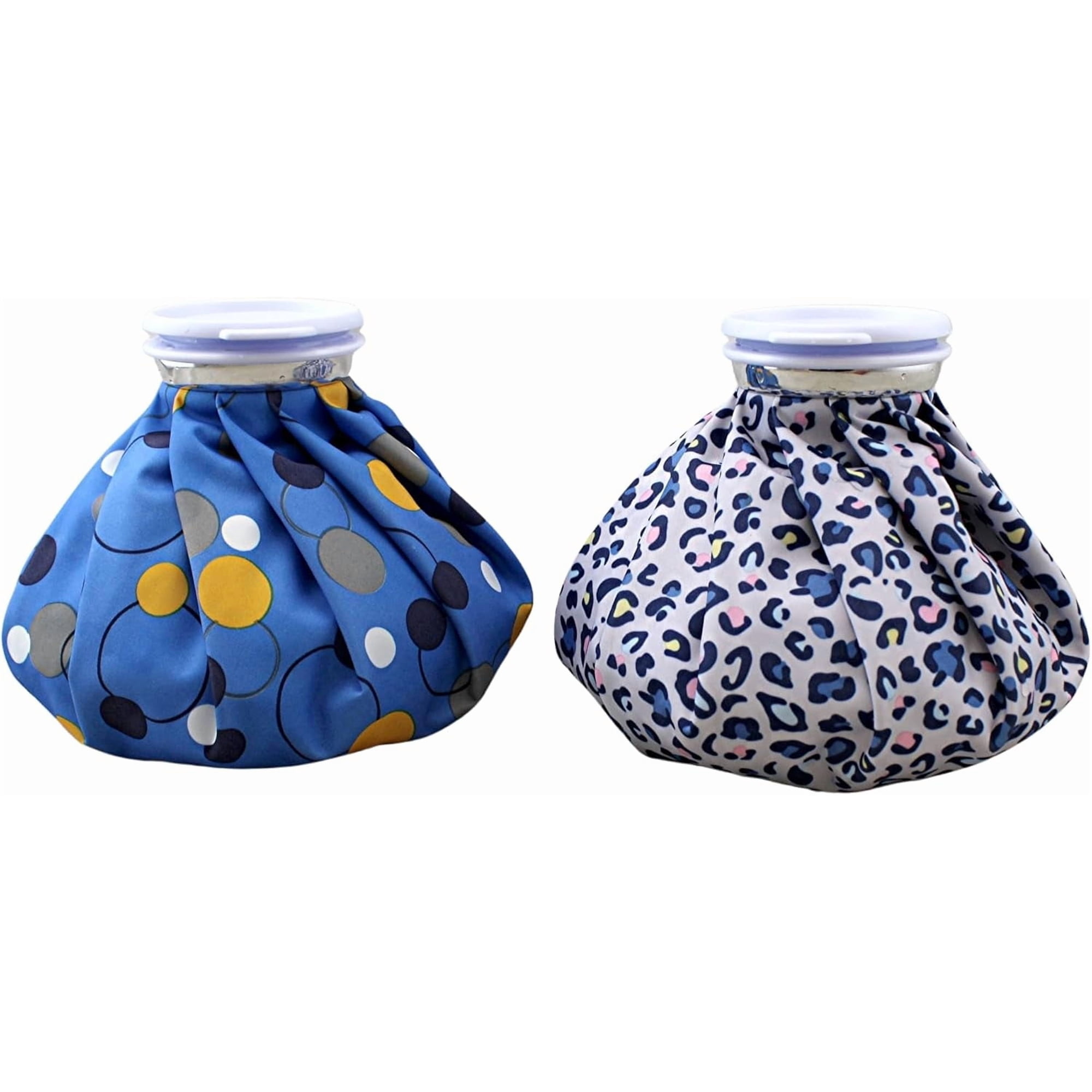 2 Pack Cold & Hot Therapy Pain Relief Ice Water Bag - 9" BPA Free, Leakproof, Stylish Design, 44oz Capacity, Hot & Cold Compress for Headache, Pain Relief by Dependable Industries