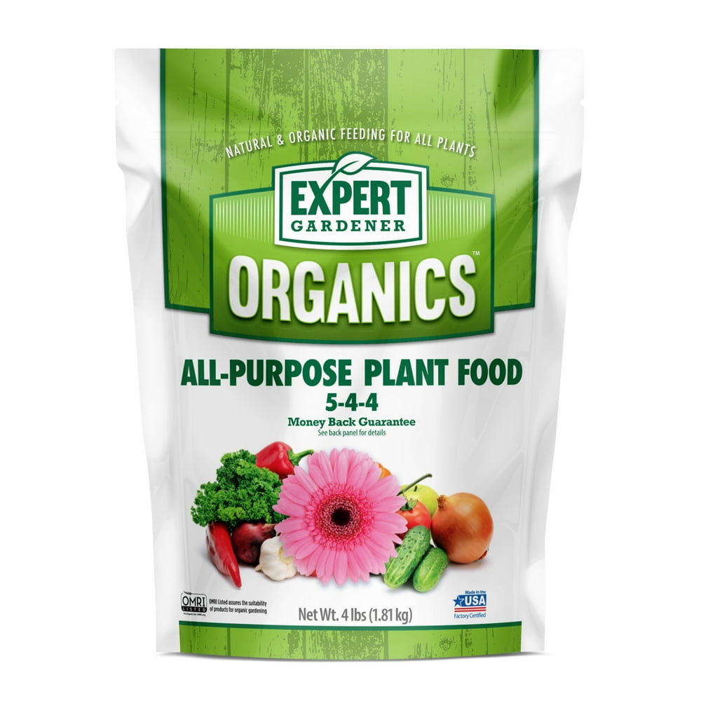Expert Gardener Organic AllPurpose Plant Food, 4 lb Fertilizer, EG4AP