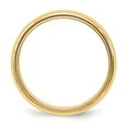 thumbnail image 2 of Solid 14k Yellow Gold 5mm Milgrain Plain Classic Dome Men's Wedding Band Ring Size 13, 2 of 6