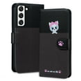 thumbnail image 2 of Feishell Cute Animal Pattern Wallet Phone Case for Samsung Galaxy S22,Color Matching PU Leather Shockproof Magnetic Flip Stand Credit Card Slots Slim Phone Case with Wrist Strap, Darkgray, 2 of 8