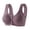 Purple, variant on iHPH7 Wireless Front Closure Bras for Women Snap Front Bra Wireless Bras Front Clasp Daisy Bras for Older Women Mastectomy Bralettes Comfort Convenient Bras for Seniors Soft Beige 36