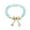 C, variant on Alloy Natural Stone Flower Beaded Bracelet,Stretch Elastic Design with Semi- Stones,Bohemian Accessory for Women,Great for Birthday and Christmas Gifts
