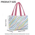 thumbnail image 7 of Pzuqiu Colorful Zebra Large Capacity Quilted Tote Bag for Women Vintage Casual Puffer Tote Work School Short Travel Everyday Carry Bag Lightweight for Daily Outfit Matching, 7 of 7