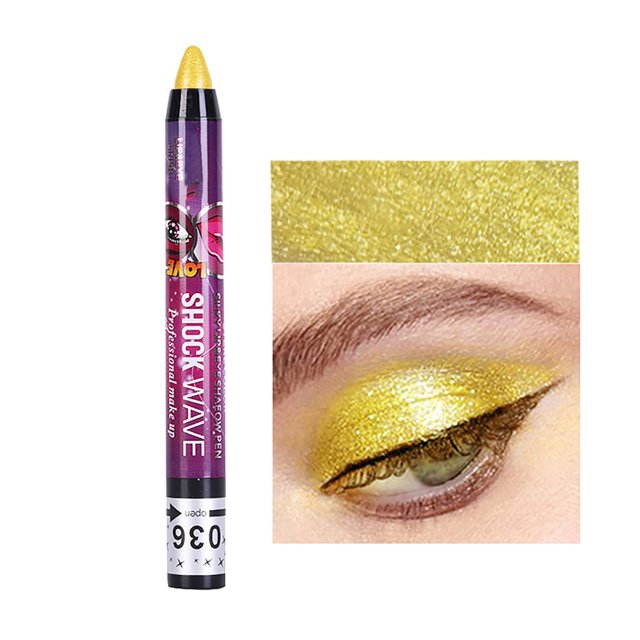 Eyeshadow Pen And Lip Pen 2 In 1 Lying Silkworm Pen Highlighter Eye Shadow Pen, Makeup Eye Shadow L