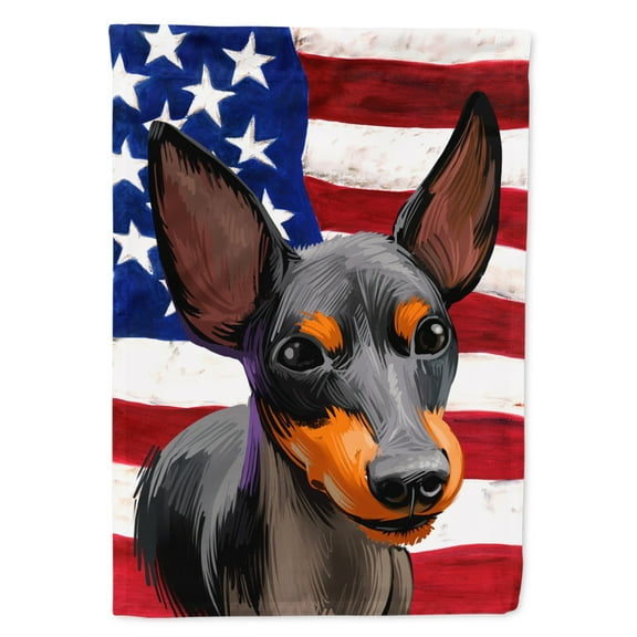 Carolines Treasures CK6515GF English Toy Terrier American Garden Size outdoor-flags, Multicolor