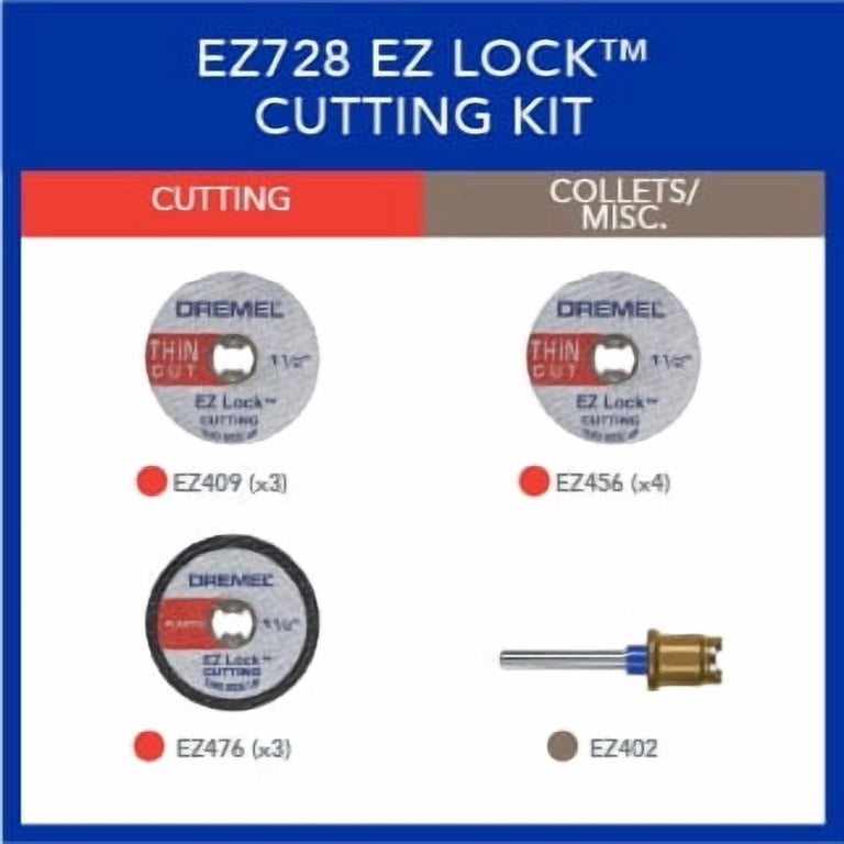Dremel EZ728-02 EZ Lock Cutting Disc Kit, 11 Pieces photo 2