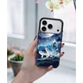 thumbnail image 5 of WIRESTER Shockproof Soft Rubber Cover Case for Apple iPhone 17 Pro 6.3" 2025, Wolf Pack Moon, 5 of 5