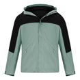 thumbnail image 4 of M-4X Plus Size Rain Jackets for Men Women Removeable Fleece Lined Coats 3 in 1 Long Sleeve Zip Up Warm Hiking Raincoats with Pockets and Hoodies, 4 of 7