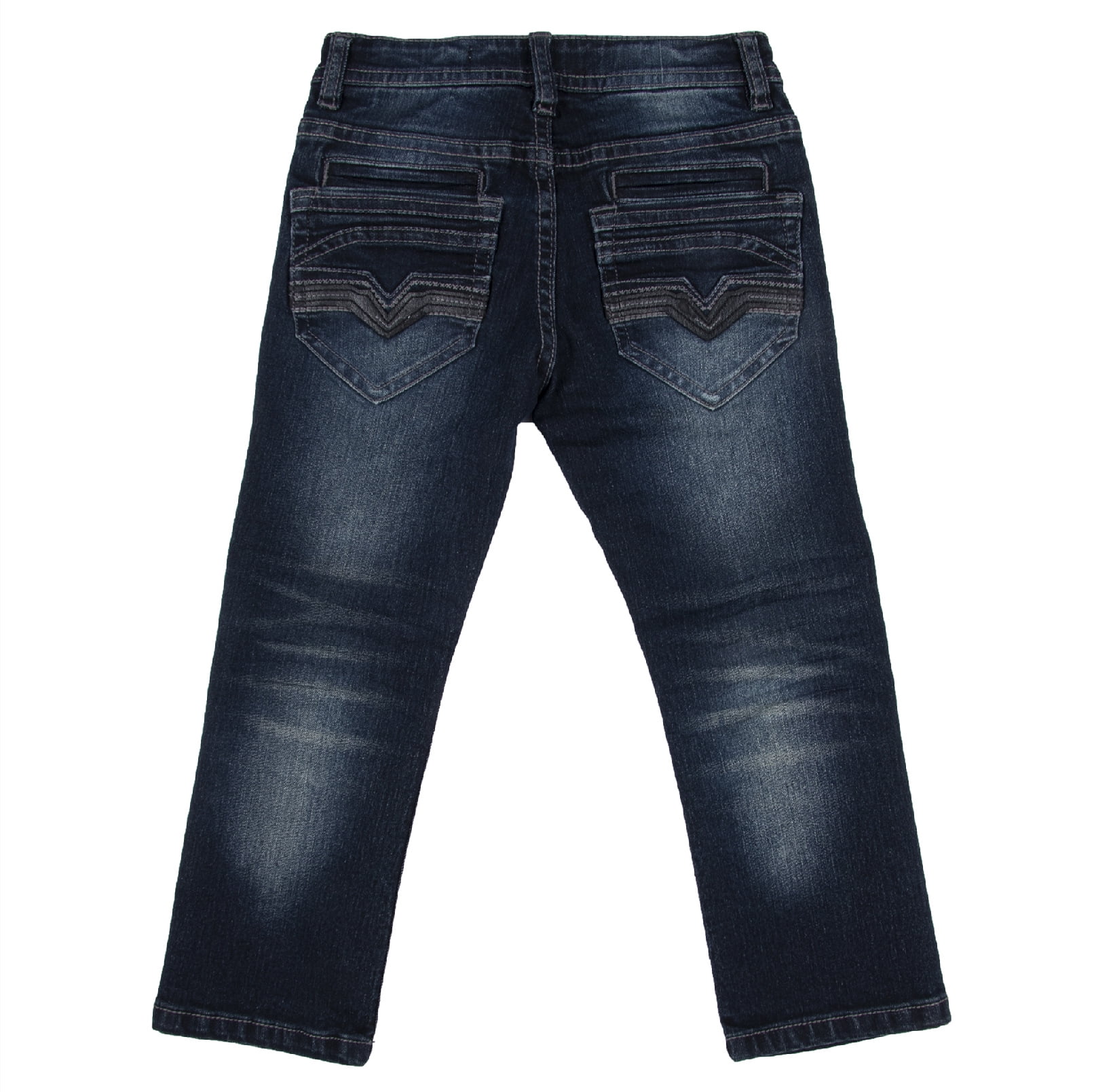 X RAY Skinny Jeans for Boys Slim Fit Denim Pants, Dark Blue - Ripped &  Stitched, Size 16