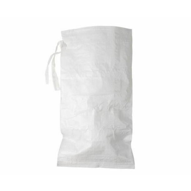 100 Pack 14" x 26" Empty White Poly Sandbags