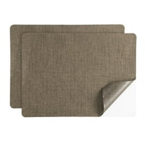 Uxcell Linen Repair Patch, 2Pcs 8 x 11 Inch Self-Adhesive Linen Fabric Repair Patches for Sofa Couch Clothes Handbag Tents Car Seats Furniture, Coffee