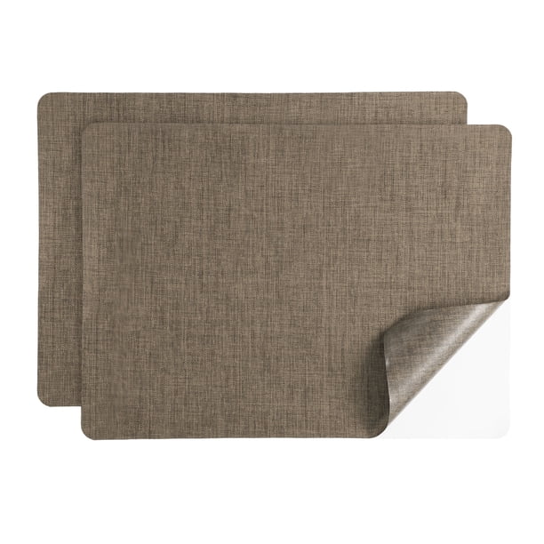 Parche de Reparación de Lino Uxcell Parche de Tela de Lino Autoadhesivo para Sofá, Ropa, Bolso, Carpa, Asiento de Coche, Muebles, Café