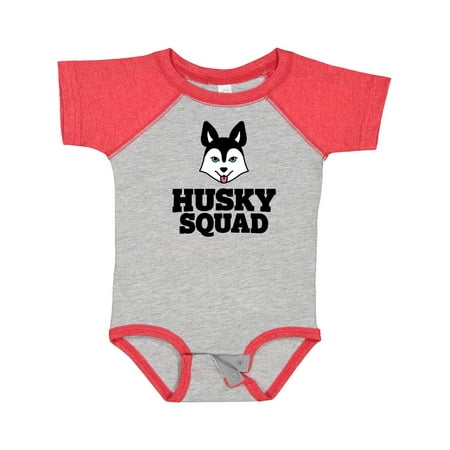 

Inktastic Dog Husky Squad Gift Baby Boy or Baby Girl Bodysuit
