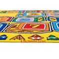 thumbnail image 3 of Teaching ABC Blocks Party accent Kids Educational play mat For School/Classroom / Kids Room/Daycare/ Nursery Non-Slip Gel Back Rug Carpet-3 by 5 feet, 3 of 10