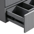 thumbnail image 6 of 24" Floating Bathroom Cabinet With Ceramic Sink - Gray Wall Mounted Design, , Functional Storage Vanity 24 Inch Style Efficient, 6 of 7