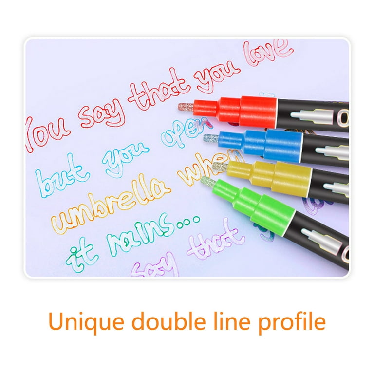 Wholesale Markers Double Line Outline Art Pen Marker Pen DIY Graffiti  Outline Marker Pen Highlighter Scrapbook Bullet Diary Poster Card 231030  From Nan0010, $38.12