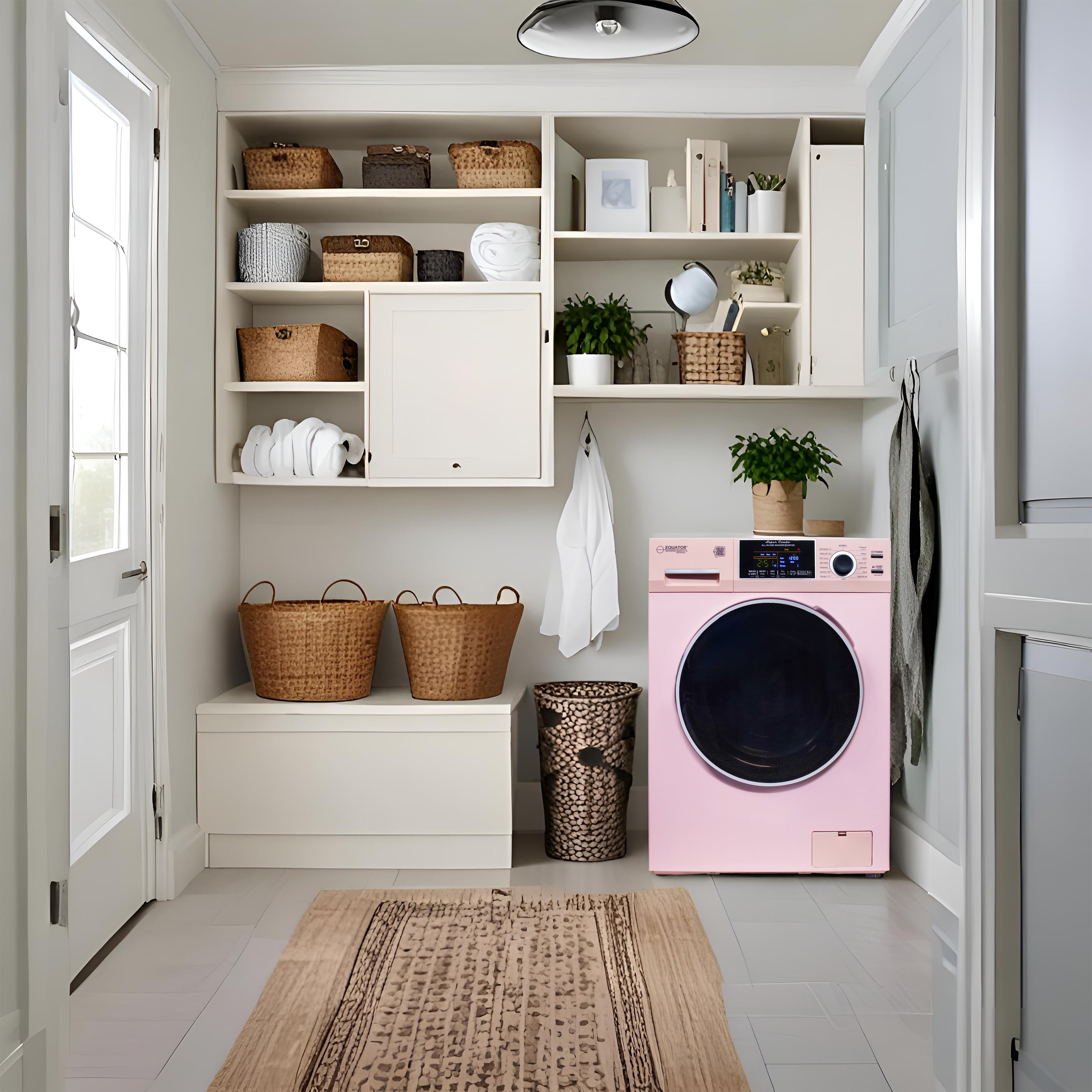 Equator All-in-One Washer Dryer Ventless/Vented PET 1.62cf/15lbs+Portability Kit